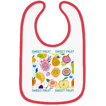 Discover Fruit pettern Bibs