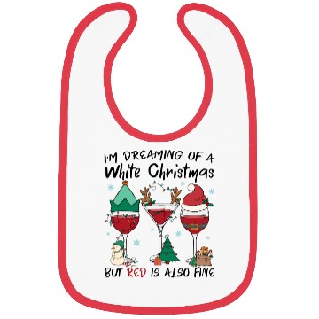 Discover I'm Dreaming Of A White Christmas Bibs