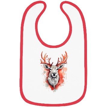 Discover Reindeer Sublime Antler Silhouette Top Bibs