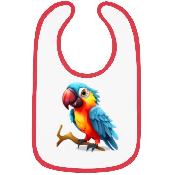 Discover Macaw Parrot for a Bird Lover Animal Lover Bibs