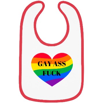 Discover Rainbow Heart Gay Bibs