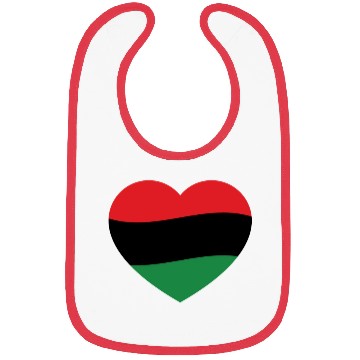 Discover Pan African Flag Love Heart Bibs