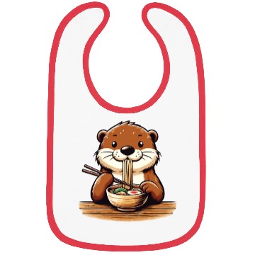 Discover Sweet Otter Eats Ramen Noodles Otters Ramen Bibs