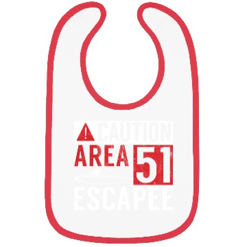 Discover Caution Area 51 Escapee Alien Aliens Ufo Gifts Bibs