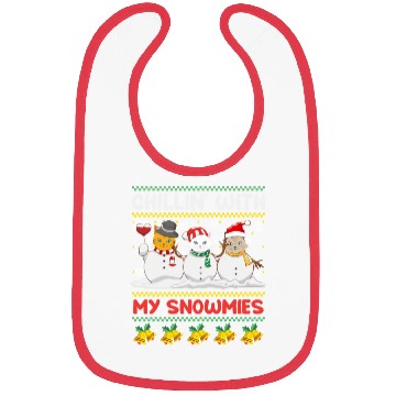 Discover Snowmen Chilling with my Snowcats Snow Bibs