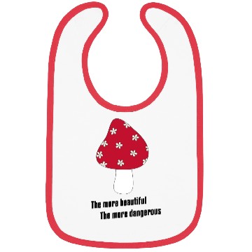 Discover Beautiful Red Mushrooms Bibs