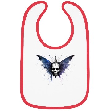 Discover Gothic Skull Fairy Butterfly Celestial Space Galax Bibs