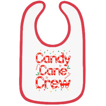 Discover Candy Cane Crew Funny Christmas Candy Cane Lover Bibs