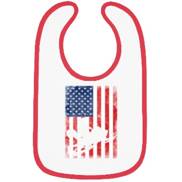 Discover Cute Squirrel Snowmobile USA Flag Snowmobiling Bibs
