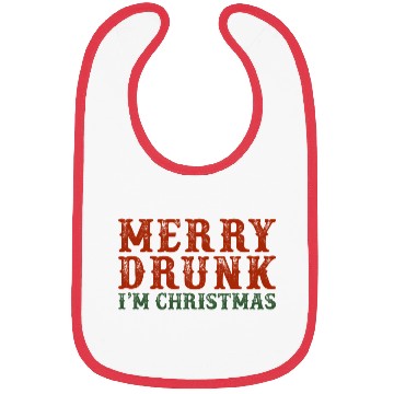 Discover Merry Drunk I'm Drinking Wine Bibs