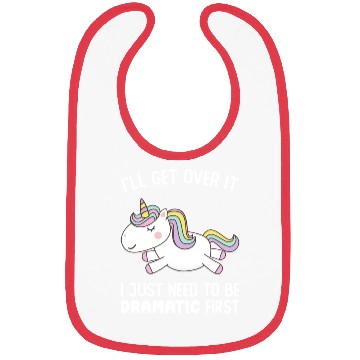 Discover I Just Need To Be Dramatic Lazy Unicorn Bibs