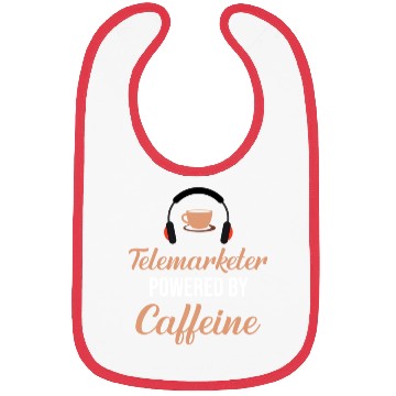 Discover Telemarketer Powered By Caffeine Call Center Bibs