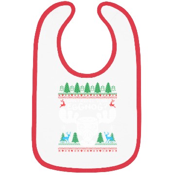 Discover Can I Refill your Eggnog? Ugly Christmas Themed Bibs