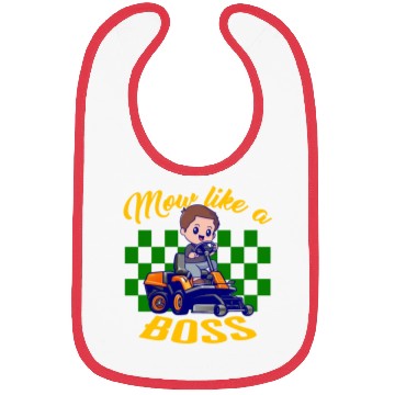Discover Mowing Gardening Bibs, Mow Like A Boss Bibs, Gift
