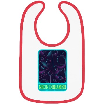 Discover Geometric Bibs, Neon Dreamer Bibs, Gift For Math