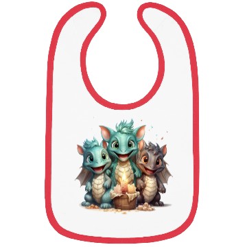 Discover Adorable dragon friends each with its uniq Bibs