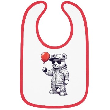 Discover Red Balloon Bibs