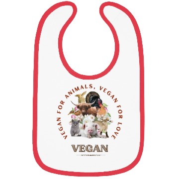 Discover Compassion Circle: Vegan Love Bibs