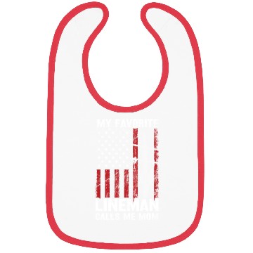 Discover Mothers day my favorite lineman Bibs