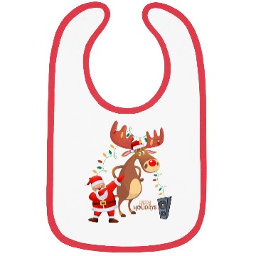 Discover Christmas Lights Dabbing Santa Dancing Rudolph Bibs
