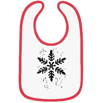 Discover Ink Stamp Style Snowflake Bibs