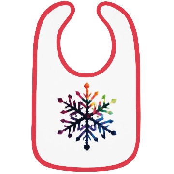 Discover Colorful Gradient Snowflake Bibs