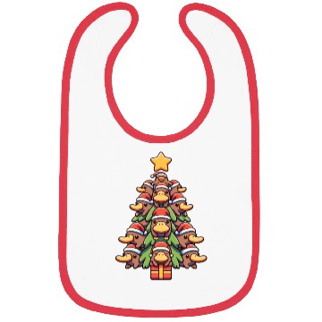 Discover Platypus, Christmas Tree, Merry Christmas Bibs