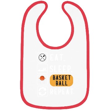 Discover Eat Sleep Baetball Repeat Baetball Bibs