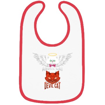 Discover Angel Cat And Devil Cat Bibs