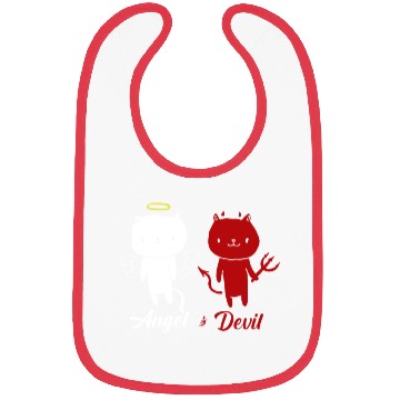 Discover Angel And Devil Cat Bibs