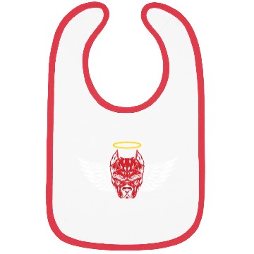 Discover Angry Devil Pitbull Dog Bibs