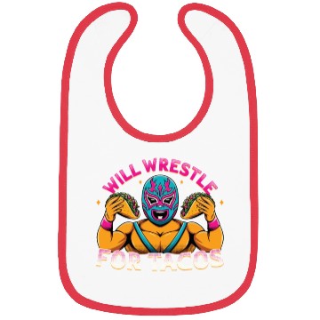 Discover Mexican Wrestling Wrestler Lucha Libre Taco Mexico Bibs