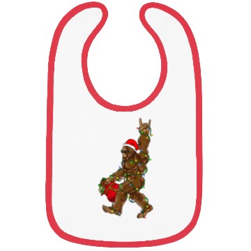 Discover Funny bigfoot Christmas tree Bibs