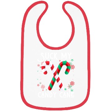 Discover Suck My Candy Cane Ugly Christmas Sweater Bibs