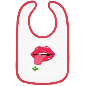 Discover Lick me under the mistletoe ugly Christmas sweater Bibs