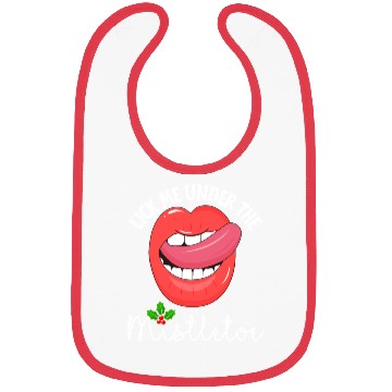 Discover Lick me under the mistletoe ugly Christmas sweater Bibs
