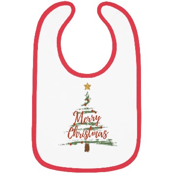 Discover Watercolor Christmas Tree Bibs