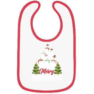 Discover Merry Christmas Snowmen Christmas Tree Bibs