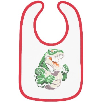 Discover T Rex Dinosaur I Love Mom Bibs