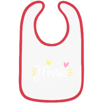 Discover Marie Name Crown Bibs