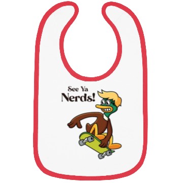 Discover See Ya Nerds Duck Skateboardkid Skatergirl Bibs