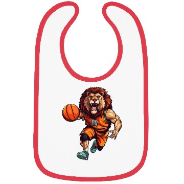 Discover Basketball lion Bibs