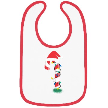 Discover Christmas Candy Cane Santa Xmas Kids Toddler Youth Bibs
