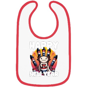 Discover Axolotl Happy New Year Bibs