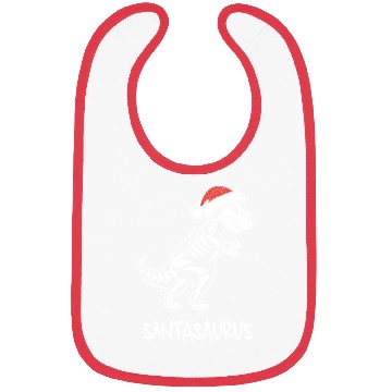 Discover Santasaurus T-Rex Dinosaur Christmas Themed Meme Bibs