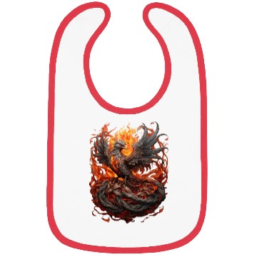 Discover Phoenix Ascendant: Majestic Bird Design Bibs