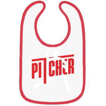 Discover Funny Baseball Gift Pitcher Bibs