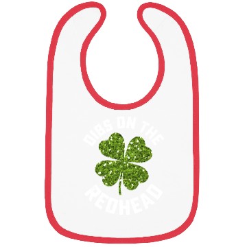 Discover Dibs On The Redhead St Patrick's Day Shamrock Bibs