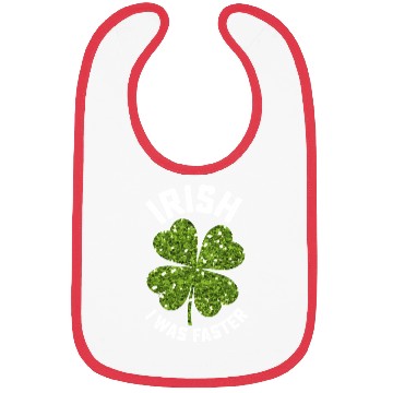 Discover Irish I Was Faster Running Run St Patrick's Day Bibs