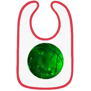 Discover Basketball Shamrock Lucky Clover Irish St Patrick Bibs